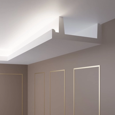 20 Meter Set Deckenleisten Design für das Licht Halogenlampe OL-14